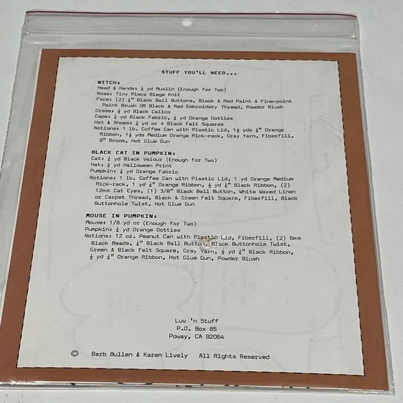 Four Holiday Animal Angel Cloth Doll Patterns Uncut Frog Squirrel Halloween Cat - Picture 6 of 16